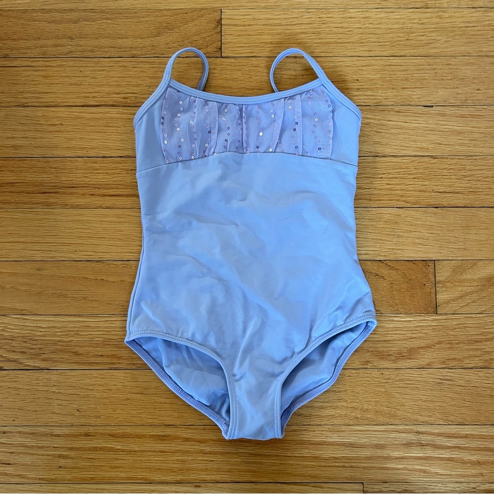B Brand Girls Size 6x/7 lilac dance bodysuit
